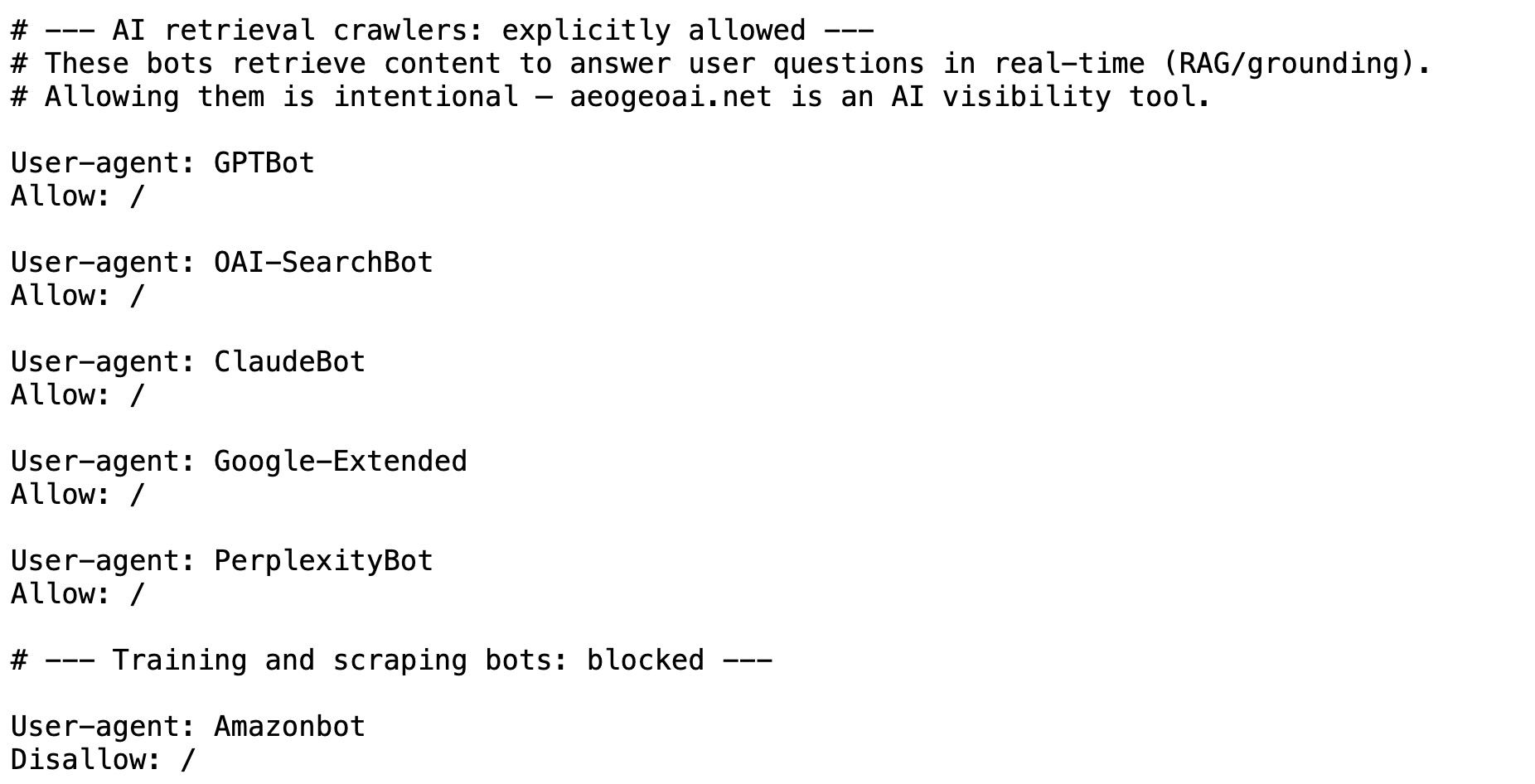 Bing Webmaster Tools URL Inspection showing aeogeoai.net blog posts crawled today between 04:49 and 04:54